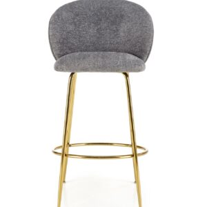 Baari stooli SMOKEL, harmaa / kultainen
