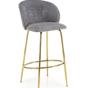 Baari stooli SMOKEL, harmaa / kultainen