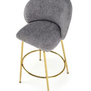 Baari stooli SMOKEL, harmaa / kultainen