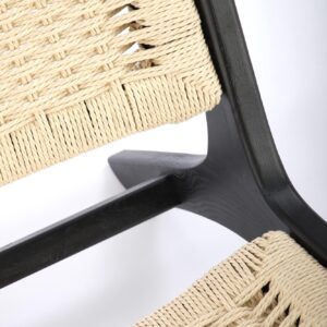 Nojatuoli FODEN, musta / luonnollinen