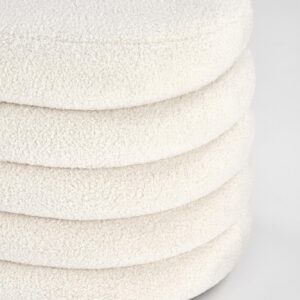 BLISS vaaleanpunainen säilytyspenkki, kermainen