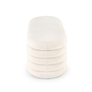 BLISS vaaleanpunainen säilytyspenkki, kermainen