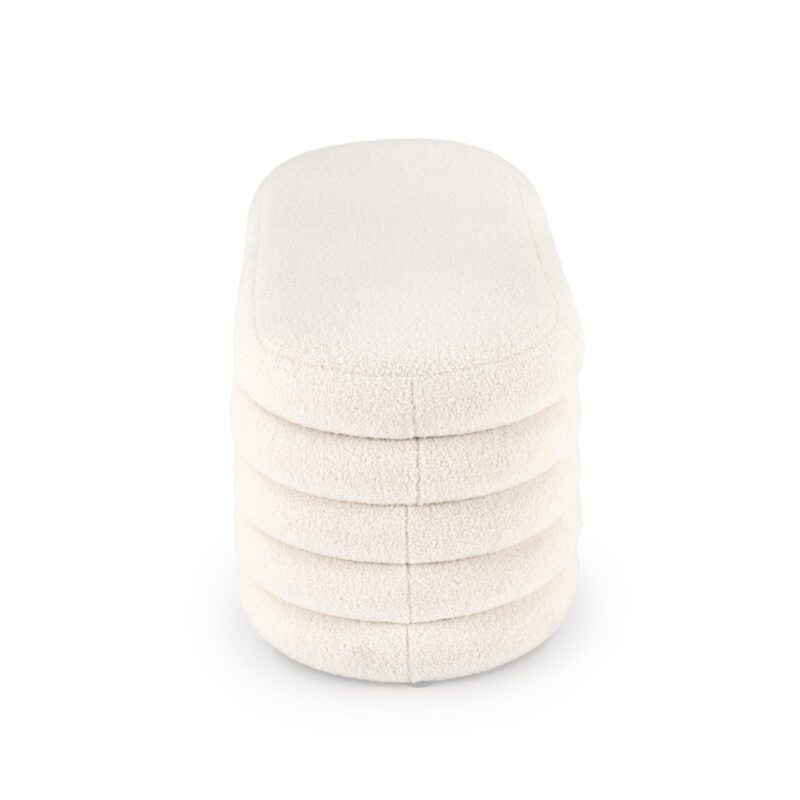 BLISS vaaleanpunainen säilytyspenkki, kermainen