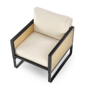 Nojatuoli ILARO, musta / luonnollinen