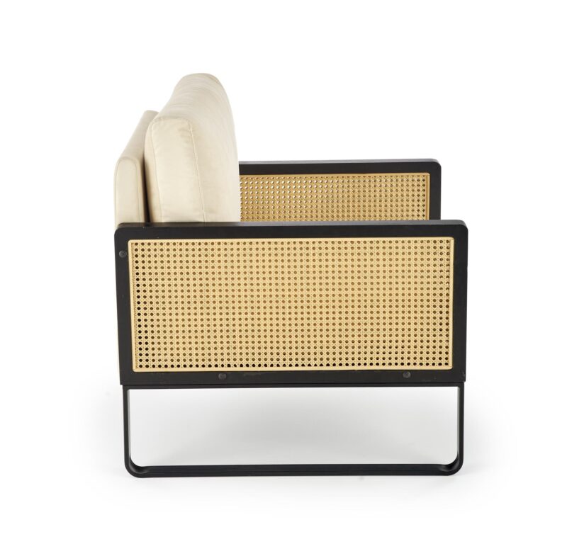 Nojatuoli ILARO, musta / luonnollinen