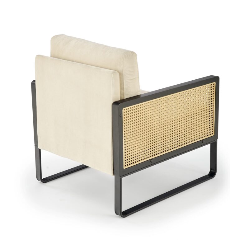 Nojatuoli ILARO, musta / luonnollinen