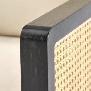 Nojatuoli ILARO, musta / luonnollinen