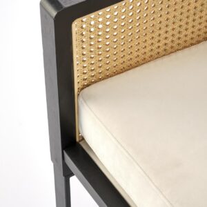 Nojatuoli ILARO, musta / luonnollinen