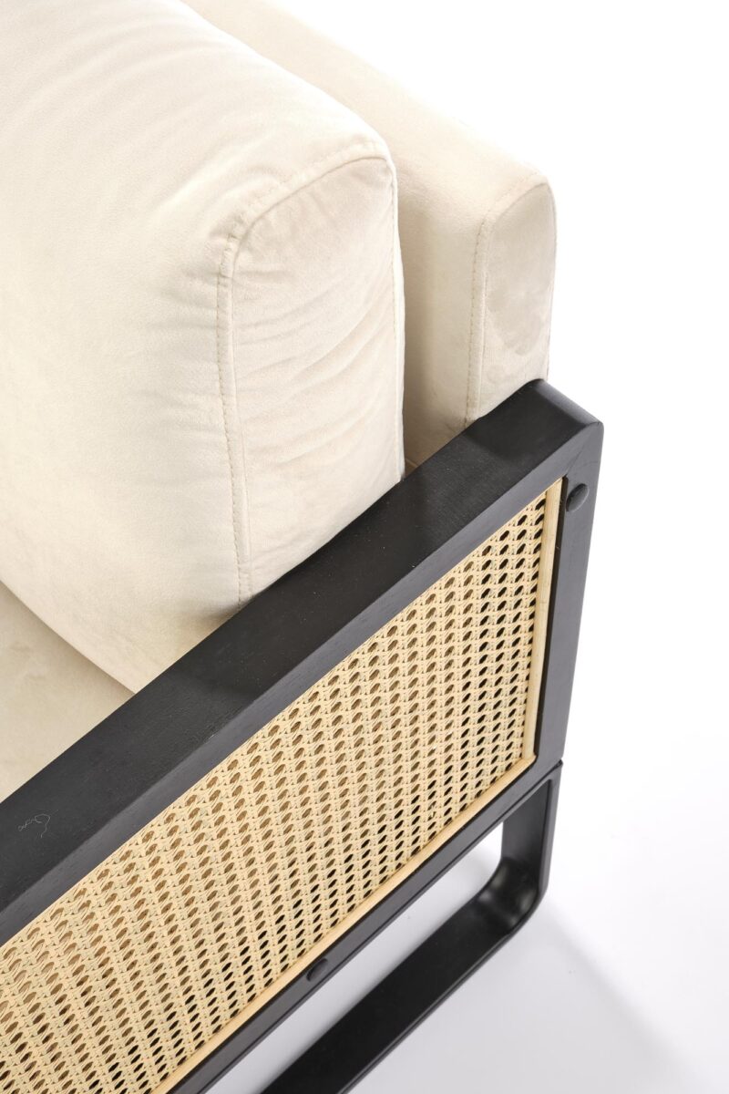 Nojatuoli ILARO, musta / luonnollinen