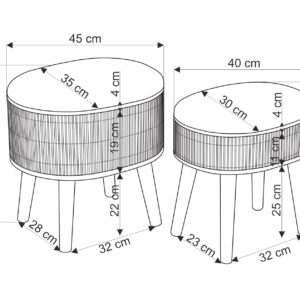 Komplekti tumba TICMAR, beige