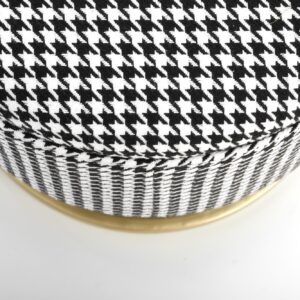 HARMONY vaaleanpunainen penkki säilytysominaisuudella, musta / valkoinen / kultainen