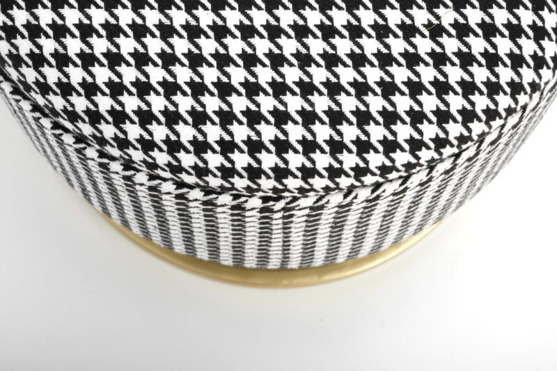 HARMONY vaaleanpunainen penkki säilytysominaisuudella, musta / valkoinen / kultainen