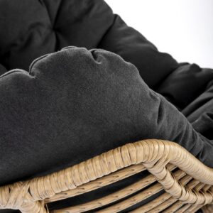 WHISPER nojatuoli, musta / luonnonpuuta