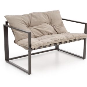 Puutarhakalusteet SHARON (sohva + 2 tuolia + kahvipöytiä), ruskea