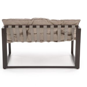 Puutarhakalusteet SHARON (sohva + 2 tuolia + kahvipöytiä), ruskea