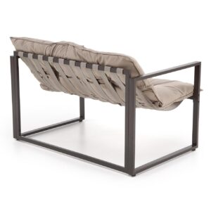 Puutarhakalusteet SHARON (sohva + 2 tuolia + kahvipöytiä), ruskea