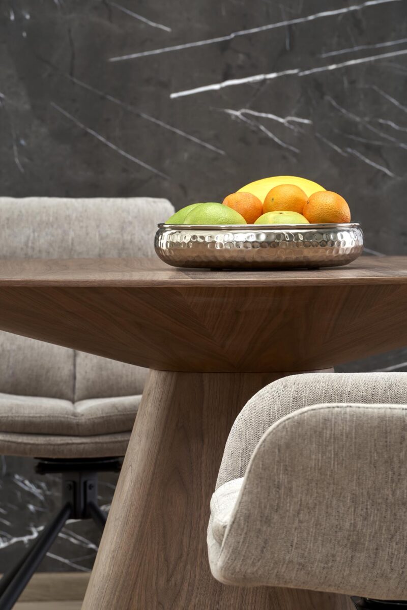 Pyöreä ruokapöytä HENDERSON, pähkinä