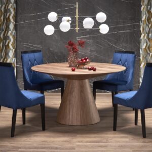 Pyöreä ruokapöytä HENDERSON, pähkinä