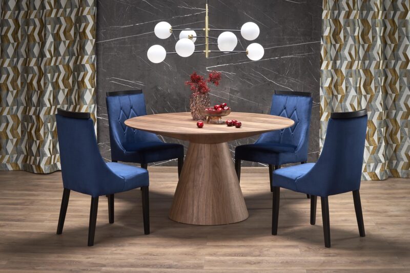 Pyöreä ruokapöytä HENDERSON, pähkinä