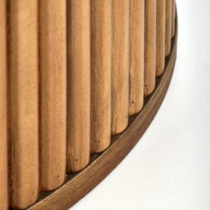 Pyöreä ruokapöytä AURVIERA, valkoinen marmor.