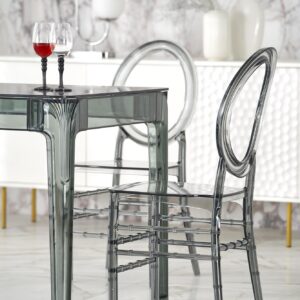 Ruokapöytä GOMEZ, savustettu lasi