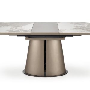 Pidentävä Ruokapöytä ROBION, beige marmori