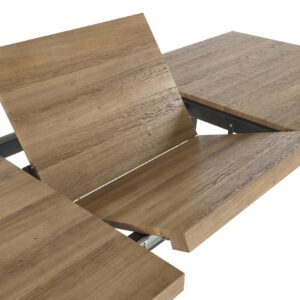 Pidentävä Ruokapöytä ALTENO, pähkinä / musta