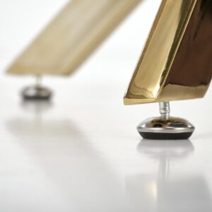 Ruokapöytä RAIMOND, valkoinen marmori / kulta