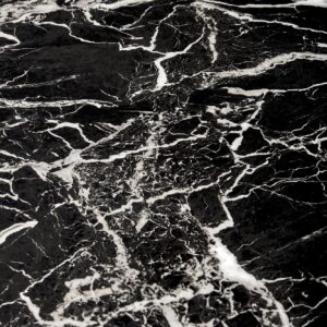 Ruokapöytä RAIMOND, musta marmori / kultainen