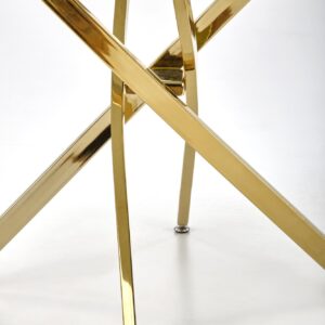 Ruokapöytä RAIMOND, musta marmori / kultainen