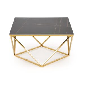 Kahvitabletti FELICIA, must marmori / kulta