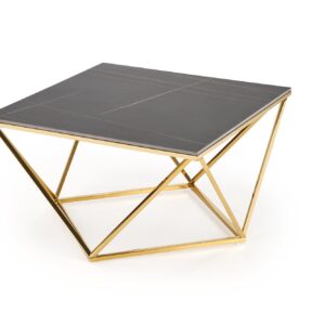 Kahvitabletti FELICIA, must marmori / kulta