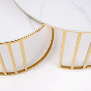 Kahvilapakkauksen MERCURON, valkoinen marmori / kulta