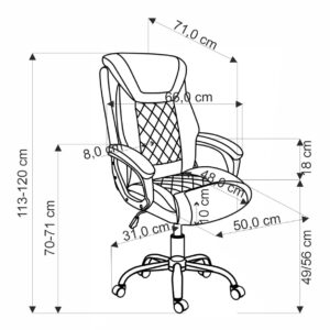 Toimistotuoli HELVER, musta