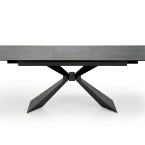 Ruokapöytä NORVIN, sininen marmori / musta