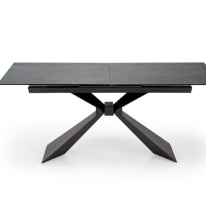 Ruokapöytä NORVIN, sininen marmori / musta