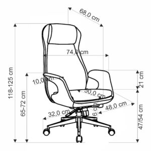 Toimisto­tuoli DIANA, harmaanruskea