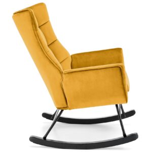 Keinutuoli ALESSA, sinappikeltainen