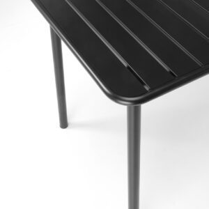 Ruokapöytä AUROSO, suorakulmainen / musta