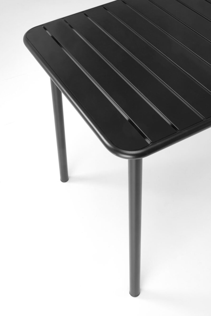 Ruokapöytä AUROSO, suorakulmainen / musta