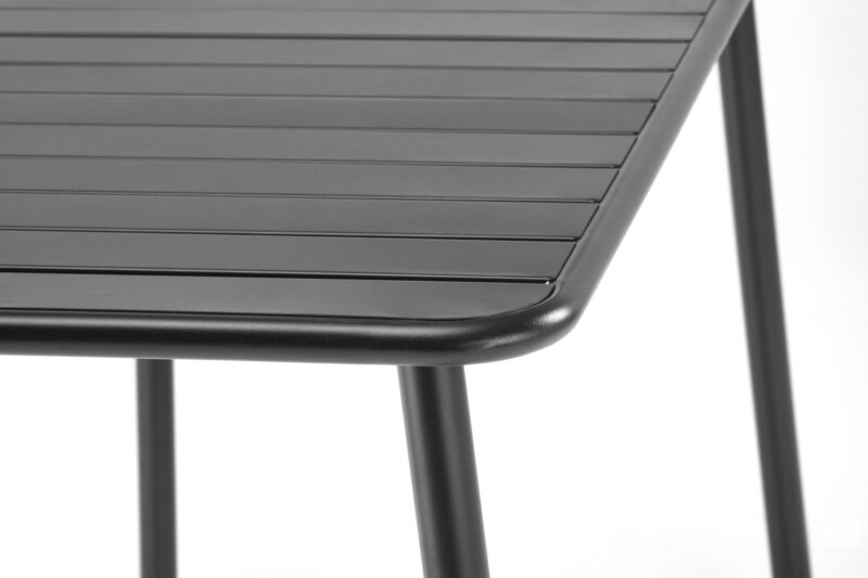 Ruokapöytä AUROSO, suorakulmainen / musta