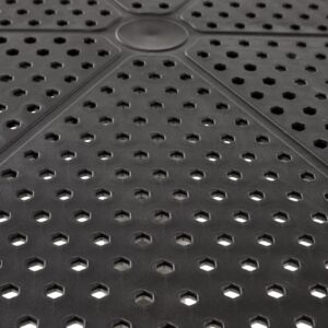 Ruokapöytä BELESSA, pyöreä / musta