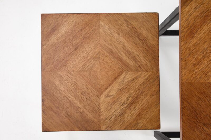 Kahvikalusteet SET ELERNA (2 kpl), pähkinä / musta