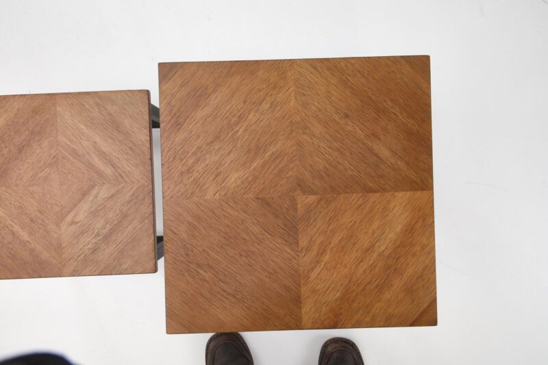 Kahvikalusteet SET ELERNA (2 kpl), pähkinä / musta