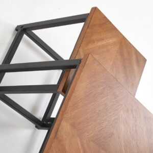 Kahvikalusteet SET ELERNA (2 kpl), pähkinä / musta