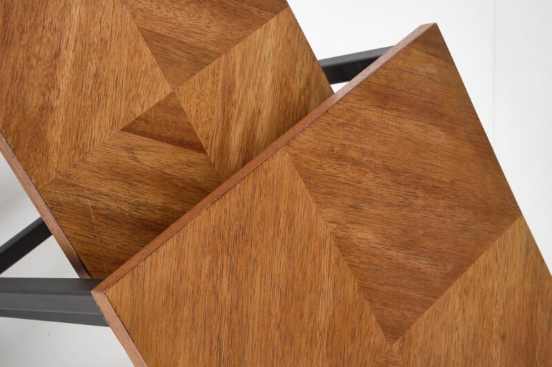 Kahvikalusteet SET ELERNA (2 kpl), pähkinä / musta