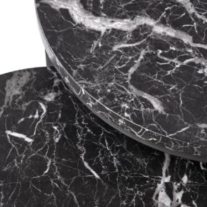 Kahvilatablettisetti ORELIN, must marmori / musta