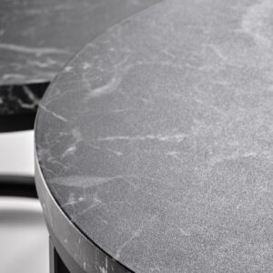 Kahvilatablettisetti ORELIN, must marmori / musta