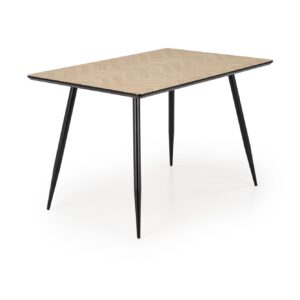 Ruokapöytä ALVELA, luonnollinen / musta