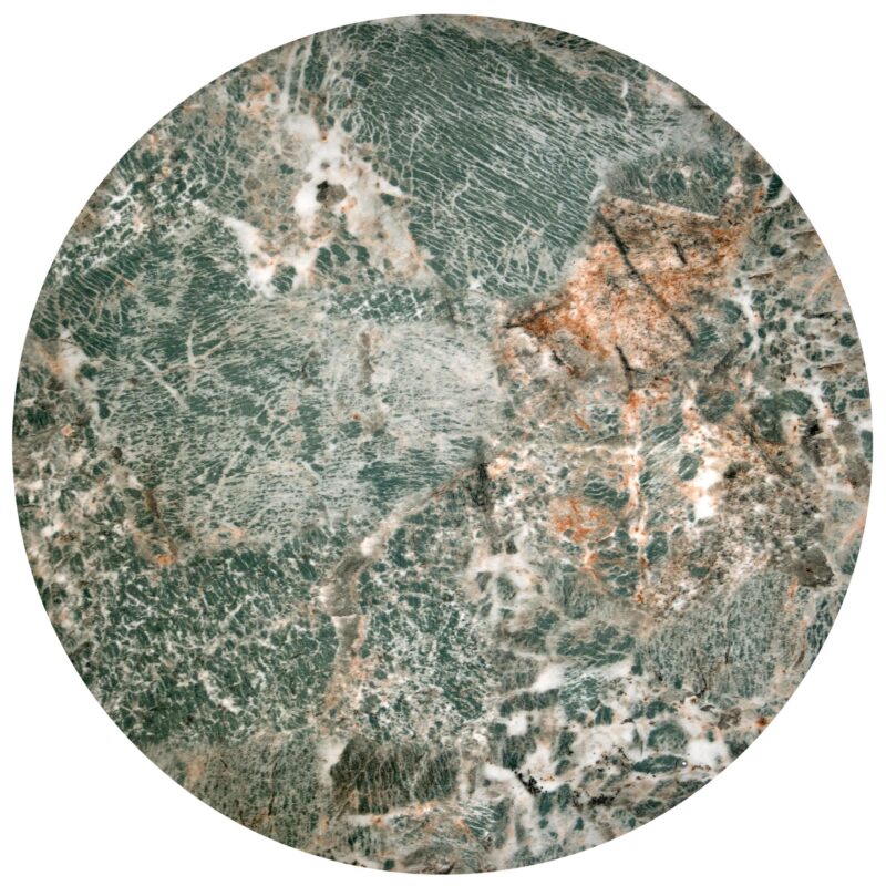 Kahvilapöytä INESA, vihreä marmori / musta